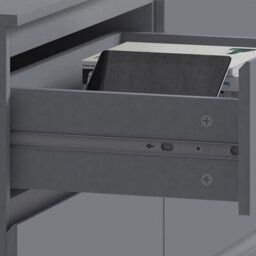 Fwstyle Stora Dark Grey 6 Drawer Chest (H) 77Cm (W) 110Cm (D) 40Cm - Extra Deep 14Cm Drawers - thumbnail 4