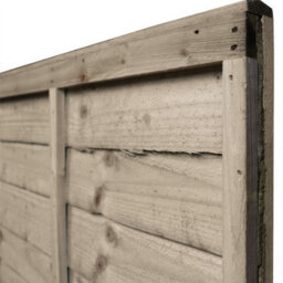 Premier Garden Supplies Premier Lap Wooden Fence Panel 6Ft X 1Ft (4 Pack) Overlapping Waney Larch Pressure Treated Fencing - thumbnail 7