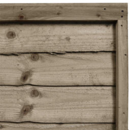 Premier Garden Supplies Premier Lap Wooden Fence Panel 6Ft X 1Ft (4 Pack) Overlapping Waney Larch Pressure Treated Fencing - thumbnail 9