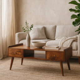 Wyld Haus Volterra Chestnut Elevated Mango Wood Tv Media Unit - thumbnail 1