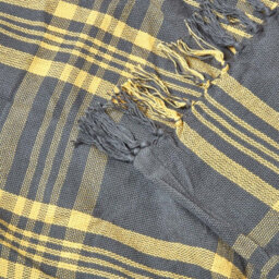 Homescapes Grey & Yellow Tartan Check Sofa And Bed Throw, 225 X 255 Cm - thumbnail 4