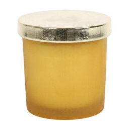 Solar Plexus Chakra Lemon Crystal Chip Candle - thumbnail 4