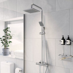 Affine Complete Bathroom Suite L Shape Left Hand 1600mm Bath Screen Toilet Basin Taps - thumbnail 5