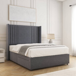 Bsspoke Cheshire Divan Bed Set Steel Plush Velvet With 54Inch Headboard No Mattress No Drawers In Double King 4Ft 6Ft - thumbnail 2