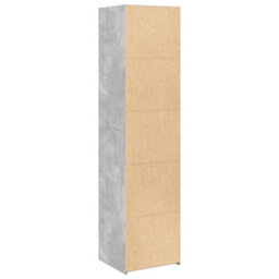 Berkfield Highboard Concrete Grey 45X41X185 Cm Engineered Wood - thumbnail 6