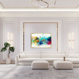 "AK Frames 20X16"" Gold Poster Frame - Modern Picture Frame For Wall Art, Prints And Photos - Durable And Stylish Display Frame" - thumbnail 5