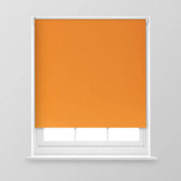 A.unique Home Premium Trimmable Thermal Blackout Roller Window Blind - 4Ft - Orange - 120Cm (W) X 170Cm (L)