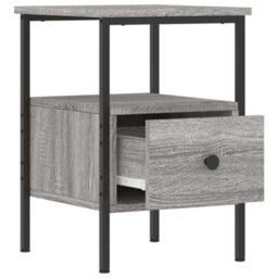 Berkfield Bedside Cabinet Grey Sonoma 34X36X50 Cm Engineered Wood - thumbnail 5