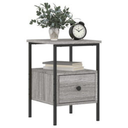 Berkfield Bedside Cabinet Grey Sonoma 34X36X50 Cm Engineered Wood - thumbnail 3
