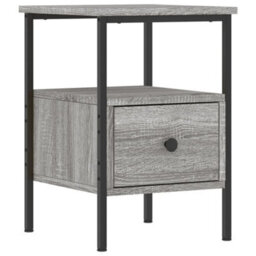 Berkfield Bedside Cabinet Grey Sonoma 34X36X50 Cm Engineered Wood - thumbnail 2