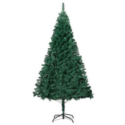 Berkfield Artificial Christmas Tree With Thick Branches Green 240 Cm Pvc - thumbnail 2