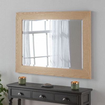 Yearn Oak Effect Framed Wall Mirror 76X104Cm - image 1