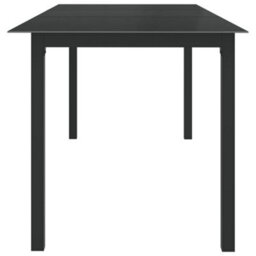 Berkfield 9 Piece Garden Dining Set Aluminium Anthracite - thumbnail 4