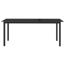 Berkfield 9 Piece Garden Dining Set Aluminium Anthracite - thumbnail 3