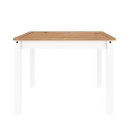 Mercers Furniture Corona White Budget Dining Table And 4 Chairs Set Solid Wood Mexican Pine Wooden Kitchen Rectangle - thumbnail 4
