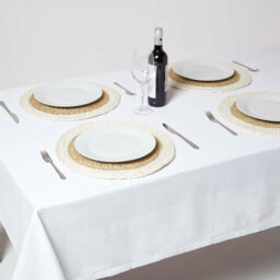 Homescapes Natural & Cream Braided Jute Handwoven Round Placemats Set Of 4 - thumbnail 6