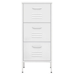 Vidaxl Storage Cabinet White 42.5X35X101.5 Cm Steel - thumbnail 3
