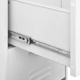 Vidaxl Storage Cabinet White 42.5X35X101.5 Cm Steel - thumbnail 9