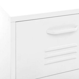 Vidaxl Storage Cabinet White 42.5X35X101.5 Cm Steel - thumbnail 8
