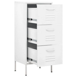 Vidaxl Storage Cabinet White 42.5X35X101.5 Cm Steel - thumbnail 6