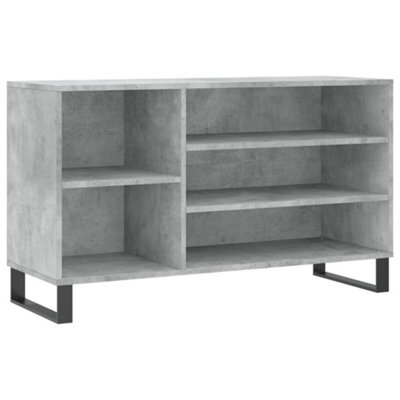 Berkfield Modern Shoe Cabinet Concrete Grey 102X36X60 Cm Engineered Wood