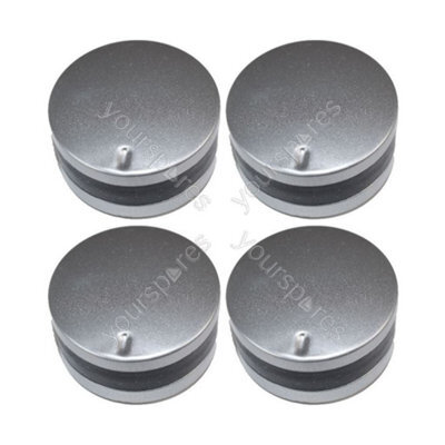 4 X Howdens Lamona Cooker Knob Oven Switch Silver And Black 3 O Clock Type By Ufixt