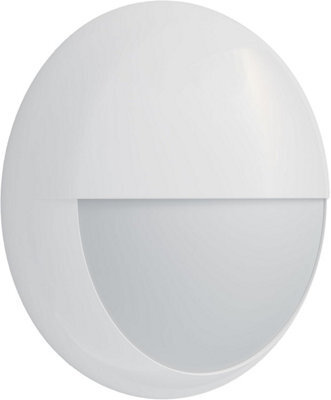 Paul Russells Led Slimline Bulkhead Light 12W 16W 20W 3Cct Ip65 White Eyelid Bezel Modern Flush Wall Ceiling Outdoor - image 1