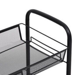 Walplus 3-Tier Kitchen Trolley Black 46X26X64 Cm Iron - thumbnail 5