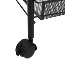 Walplus 3-Tier Kitchen Trolley Black 46X26X64 Cm Iron - thumbnail 6