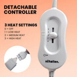 Schallen Premium Comfort Fleece Electric Heated Blanket With Remote Control &  3 Heat Settings- King - thumbnail 2