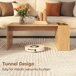 Gainoom Coffee Table 85Cm Office Table Dining Table With Double-Layer Storage Space - thumbnail 8