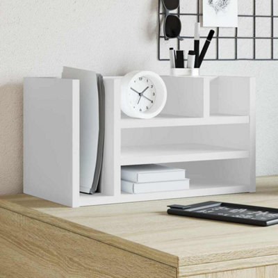 Walplus Desk Organiser White 44.5X24X25 Cm Engineered Wood - image 1