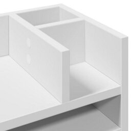 Walplus Desk Organiser White 44.5X24X25 Cm Engineered Wood - thumbnail 7
