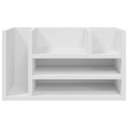 Walplus Desk Organiser White 44.5X24X25 Cm Engineered Wood - thumbnail 4