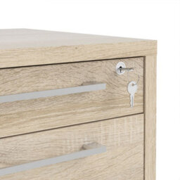 Furniture To Go Prima Mobile 4 Drawer Cabinet In Oak - thumbnail 7