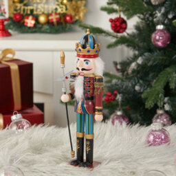 Living And Home Nutcracker Soldier Figurine Christmas Decoration Xmas Ornament - thumbnail 3