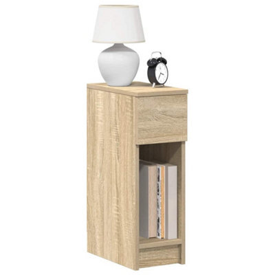 Berkfield Bedside Cabinets With Drawer 2 Pcs Sonoma Oak 20X36X60 Cm - image 1