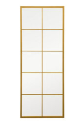 Mirroroutlet The Genestra Gold Modern Window Garden Wall Mirror 150Cm X 60Cm - thumbnail 2