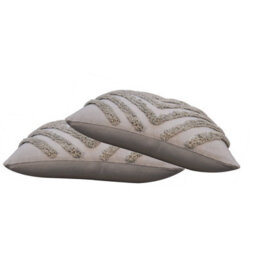 Artisan Furniture Solid Wood Tacy Grey Cushion Set Of 2 - thumbnail 3