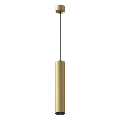 Luminosa Lighting Luminosa Artisan Slim Pendant Ceiling Light Matte Gold 1Xgu10 - image 1