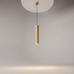 Luminosa Lighting Luminosa Artisan Slim Pendant Ceiling Light Matte Gold 1Xgu10 - thumbnail 2