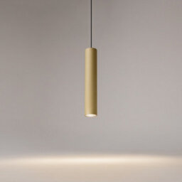 Luminosa Lighting Luminosa Artisan Slim Pendant Ceiling Light Matte Gold 1Xgu10 - thumbnail 4