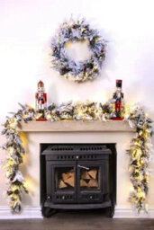 Christmas Tree World The Pre-Lit Connectable 270Cm Snowy Alpine Garland - thumbnail 2