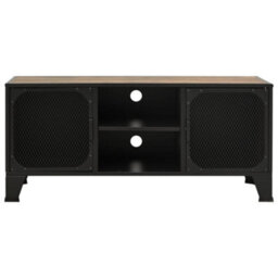Berkfield Industrial Tv Cabinet Rustic Brown 105X36X47 Cm Metal And Mdf - thumbnail 3