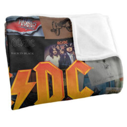 Acdc Silky Albums Supersoft Blanket Multicoloured (152Cm X 127Cm) - thumbnail 2