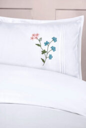 Rapport Home Gardenia Floral Polycotton Duvet Cover Set With Pillowcase Double - thumbnail 2