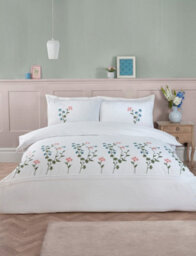 Rapport Home Gardenia Floral Polycotton Duvet Cover Set With Pillowcase Double - thumbnail 1