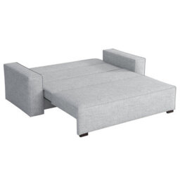 Viva Vox Iv Sofa Bed With Storage And Sleeping Function Wooden Legs Free Standing 192X88X102 Cm Light Grey - thumbnail 4