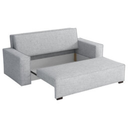Viva Vox Iv Sofa Bed With Storage And Sleeping Function Wooden Legs Free Standing 192X88X102 Cm Light Grey - thumbnail 3
