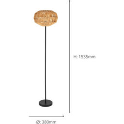 Loops Sleek Modern Black Floor Lamp - Stylish Indoor Lighting For Home Decor - thumbnail 4